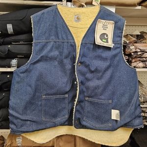 Vintage Carhartt Blue Denim Vest